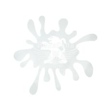 Наклейка Клякса Peugeot (біла) 12х11