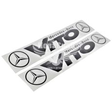 Наклейка на сторону авто с надписью VITO (черная) 96х15