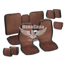 Накидки на сидіння (Beltex) преміум перед.+зад. Chicago (к-т.-4шт.) чорна кава