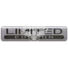Наклейка з написом Limited (срібне тло) (силікон) 10,5х2,3