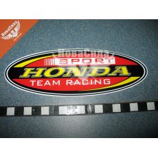 Наклейка з написом HONDA (овал) 17,5х6