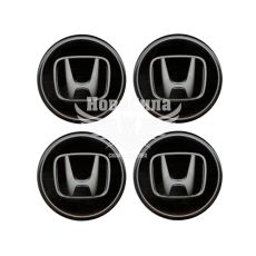 Наклейка Honda на ковпаки (силікон) чорна діам. 5х5