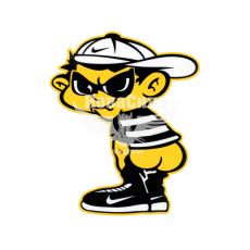 Наклейка Мальчик без штанов 12х9,5