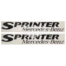 Наклейка на бік авто з написом SPRINTER (чорна) 96х15