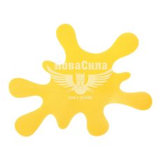 Наклейка Клякса (желтая) 8,5х7