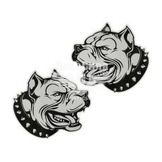 Наклейка Собака (голова) 19,5х18