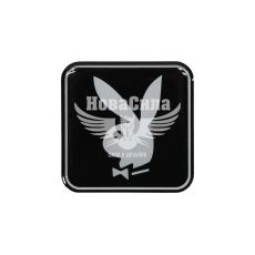 Наклейка плейбой (силикон) черная 5х5