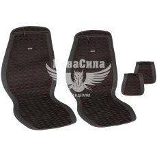 Накидки на сидіння (Beltex) преміум перед. Monte Carlo (к-т.-2шт.) чорно-червоні