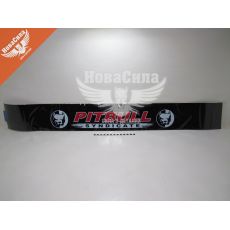 Наклейка скла лоб. (зовн.) з написом PITBULL (чорна) 136х16,5