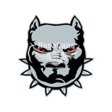 Наклейка Голова Пса 19х18