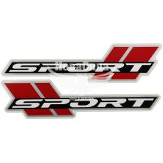 Наклейка з написом Sport 20.5х5 червона