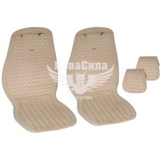 Накидки на сидіння (Beltex) преміум перед. Monte Carlo (к-т.-2шт.) бежеві