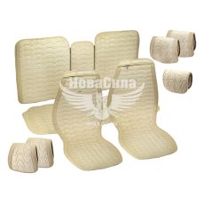 Накидки на сидіння (Beltex) преміум перед.+зад. Chicago (к-т.-4шт.) бежеві