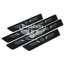 Наклейка на пороги карбон Mercedes кт. 4шт. 55х7 передние, 35х7 задние