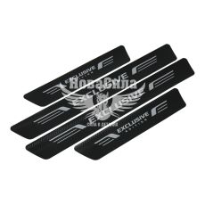 Наклейка на пороги карбон Exclusive кт. 4шт. 55х7 передние, 35х7 задние