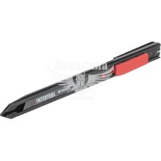 Ніж прорізний 9мм. металевий (Intertool) STORM