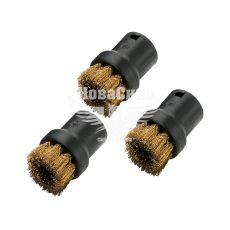 Насадка для пароочисника (Karcher) комплект круглих щіток Cuz (латунь)