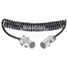 Провод электрический с штекером S 7-кон. (Rider) (алюм.) (для соединения машины с полуприцепом)