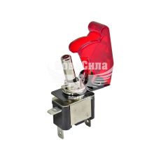 Перемикач Унів. 1-полож. червоний (КНР) 3-конт. (прозорий)