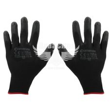 Рукавиці робочі (Intertool) 7" (синтетична, чорного кольору, з поліуритановим покриттям)