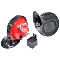 Сигнал ракушка 12V (Сонар) черв./чорн.