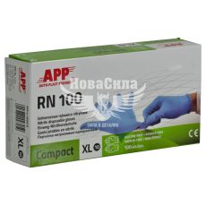 Рукавиці нітрилові (APP) сині