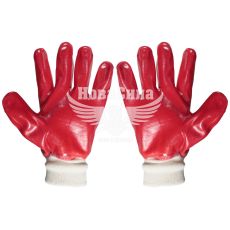 Рукавиці робочі (Doloni) прорезинені червоні