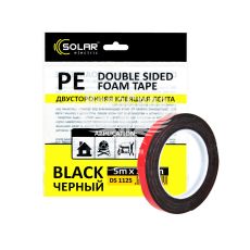 Скотч двохстор. 12мм. 5м. (Solar) (черный)