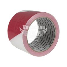 Лента сигнальная для ограждения объектов 72мм.х 100м. красно-белая (NANO5)