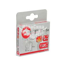 Скоба на пистолет (Intertool) 8мм. 11.3х0.70мм. 1упак.-1000шт. (Калёная)