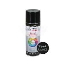 Краска аэрозольная (Profi Build) Черный глянец 400мл..(RAL 9005)