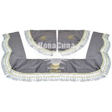 Шторка лобового и боковых окон Volvo серая (Украина) (ламбрекен)