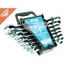 Набор ключей рожково-накидных с трещоткой и шарниром (Molder Tools) 8шт. (8-19мм.)