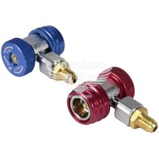 Быстрораздельные муфты для заправки автокондиционеров с наруж. резьб. 1/4 (Axxis) (с переходником)