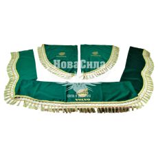 Шторка лобового и боковых окон Volvo зеленая (Украина) (ламбрекен)