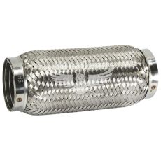 Гофра глушника 64х200мм. 3-х шарова Interlock, (Shikoo) (довгий фланець)