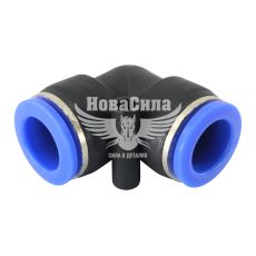 З'єднувач аварійний трубки ПВХ Г-подібний пластик 15х15мм. (Skadi)