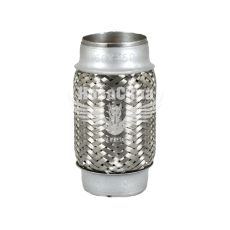 Гофра глушителя 60х150мм. 3-х слойная (Shikoo) (длинный фланец)