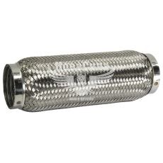 Гофра глушника 64х250мм. 3-х шарова Interlock, (Shikoo) (довгий фланець)