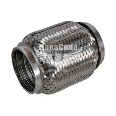Гофра глушителя 60х150мм. 3-х слойная Interlock (CarLine) (короткий фланец)