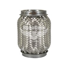 Гофра глушителя 60х120мм. 3-х слойная Interlock, (AGK) (короткий фланец)