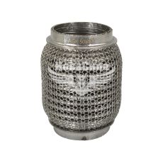 Гофра глушника 50х100мм. 3-х шарова Interlock, кольчуга (AGK) (короткий фланець)