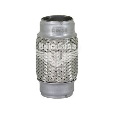 Гофра глушника 45х120мм. 2-х шарова (CarLine) (довгий фланець)