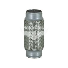 Гофра глушника 45х150мм. 3-х шарова (CarLine) (довгий фланець)