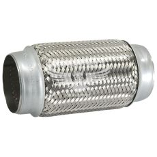 Гофра глушника 75х200мм. 3-х шарова (Shikoo) (довгий фланець)