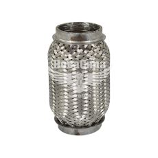 Гофра глушника 45х120мм. 3-х шарова Interlock, (AGK) (короткий фланець)