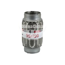 Гофра глушника 55х150мм. 3-х шарова (CarLine) (довгий фланець)