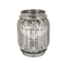 Гофра глушника 50х100мм. 3-х шарова Interlock, (AGK) (короткий фланець)