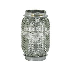 Гофра глушника 45х120мм. 3-х шарова Interlock (CarLine) (короткий фланець)