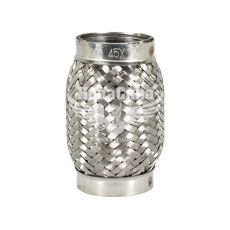 Гофра глушника 45х100мм. 3-х шарова Interlock, (Shikoo) (короткий фланець)